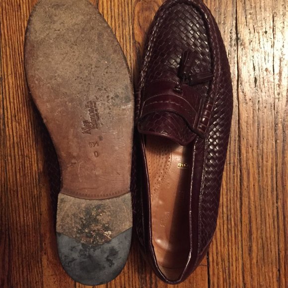 Allen Edmonds Brown woven leather loafers size 9.5 main image 3